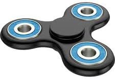 New Premium SpinWilli Fidget Spinner Anxiety Relief Toy | Helps Reduce Stress &amp; Anxiety | Child and Adults Support for ADHD, Autism, ADD | Smooth, Quiet Operation (Black)