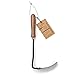 Barebones Square Hand Hoe - Garden Hoe for Weeding with a Long Handle - Japanese Gardening Tool, Sickle Garden Tool (Black/Walnut)
