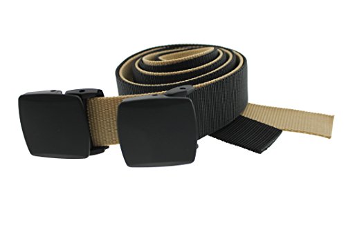 Big & Tall Bulldog Web Belt 2-Pack Made in the USA by Thomas Bates