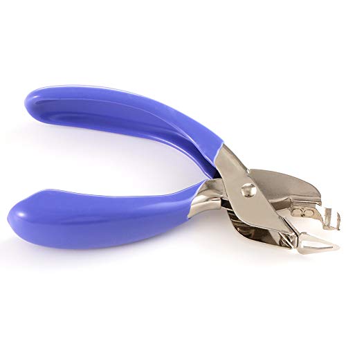 TEZONG Staple remover Steel Jaw and Head Stapler Puller Tweezers Style Remove Staple Tool 1Pack