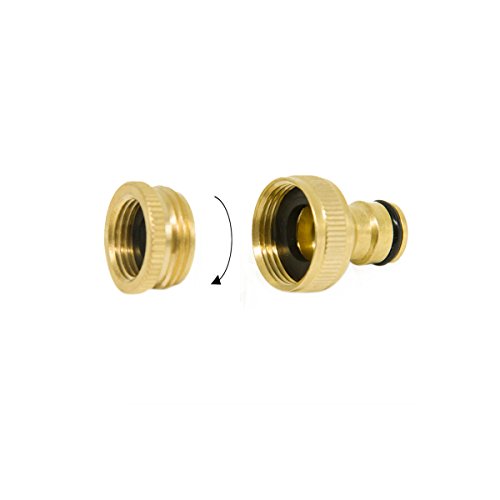 YINUOWEI Quick Connect Brass Faucet Adapter Nipple & Hose Fitting Set