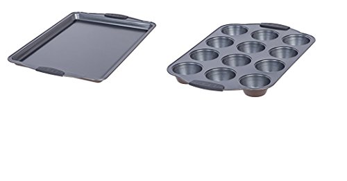 Click Here to See More Images MAKER Homeware Cookie Sheet and Muffin Pan Combo, 2 of each