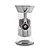 Handground Precision Manual Coffee Grinder: Conical Ceramic Burr Mill - Brushed Nickel