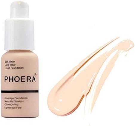 Liquid Concealer,2019 Matte Oil Control Concealer Foundation Cream Liquid Foundation (#101)
