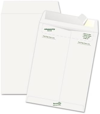 Tyvek Mailer, Side Seam, 9 x 12, White, 50/Box, Sold as 50 Each