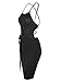 Misfondle Womens Sexy Bodycon Backless Spaghetti Lace up Mini Club Dress , 1-black, Small