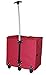 dbest products Wide Load Smart Cart, Red Rolling Multipurpose Collapsible Basket Cart Scrapbooking Laundry