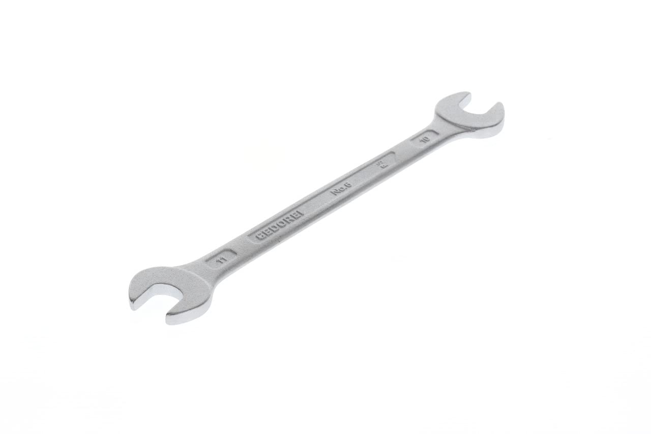 Gedore 6-10X11 10 x 11 mm D3110 Double Open Ended Spanner - Silver