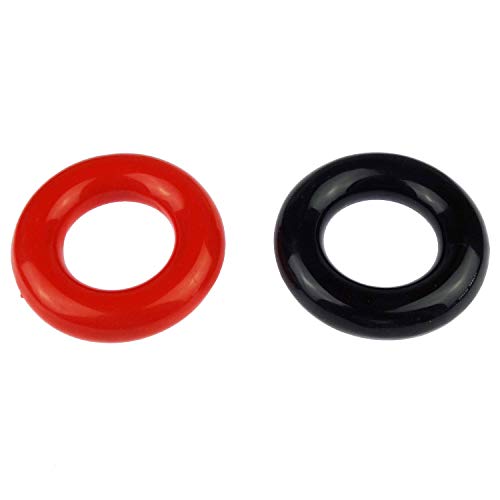Zelerdo 2 Pack Golf Club Warm Up Swing Weight Ring, Black and Red