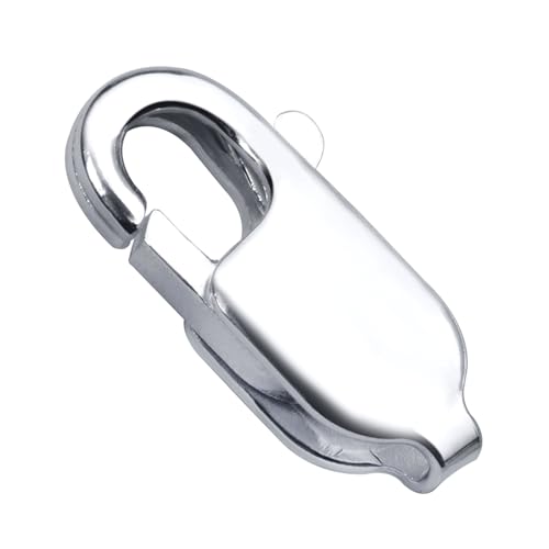 Materia Z13 Carabiner Clasp 925 Silver Jewellery Crafts Replacement Accessory for Bracelets Necklaces 10 x 18 x 4 mm