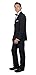Alain Dupetit Men's Black Tuxedo 42L Black