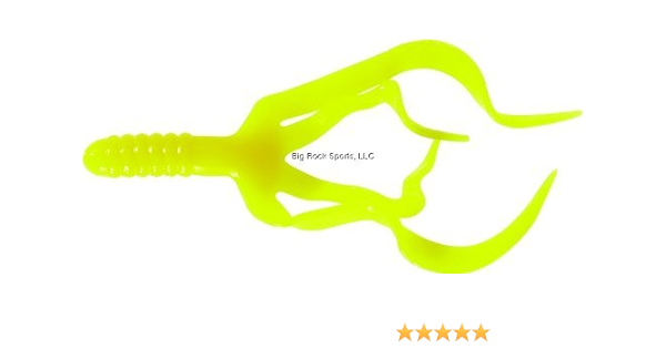 Amazon Com 4 Split Double Tail Yellow Fishing Soft Plastic Lures Sports Outdoors