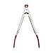 KitchenAid Classic Silicone Tipped Stainless Steel Tongs, Red, 11.80-Inch -