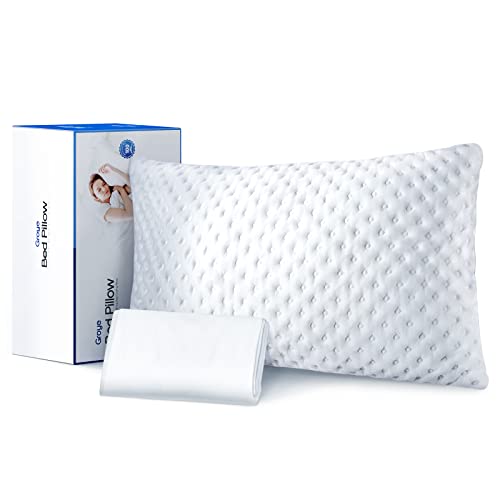 Groye Cooling Shredded Memory Foam Pillow with Gel Particles