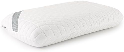 Firm Memory Foam Pillow with Gel-Infusion for Neck and Spine Pain - SupportPlus Pillow by Perfect Cloud - Therapeutic Design with Airflow Channels and Removable Stretch Knit Cover (Queen-Size)
