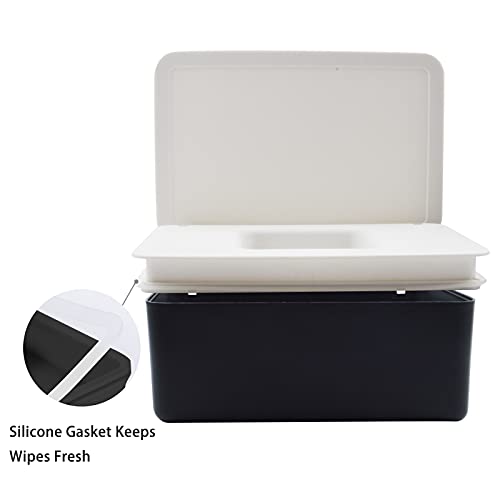 Diaper Wipes Dispenser Baby Wipe Holder, Refillable Wet Wipe Container