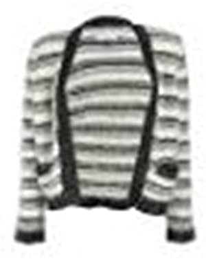 Women's Calvin Klein Eyelash Knit Cardigan,L,Black/White