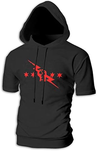 Fional Mens Short Sleeve Hoodies cm Punk Best in The World Cotton Casual Sportstyle T-Shirt Tops