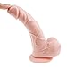 Sex Talk 3PC Realistic Dildos 7 Inch Flexible Huge Penis and Anal Waterproof Dildo Vibrator and Strong Suction Cup Sex Products for Women