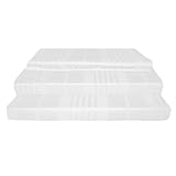 #1 Bed Sheet Set - HIGHEST QUALITY 100% Egyptian Cotton 800 Thread-Count Queen Size Fade, Stain Resistant - 4 Piece (Striped White) 16