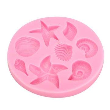 3D Silicone Sea Shells Starfish Sea Snail Fondant Cake Chocolate Mold Mould Cake Decoration - Bakeware & Accessories Fondant Pastry Moulds