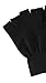 Simplicity Women/Men's Bulk Fingerless Knitted Winter Gloves, Pack of 2, Black