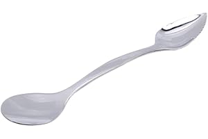 Sawtooth Stainless Steel Spoons Double Head Mud Stainless Steel Spoons Long Shank Stainless Steel Fruit Apple Butter Fruit Pu