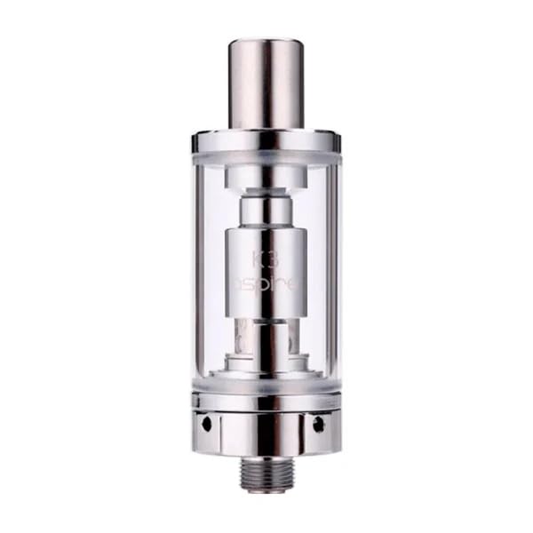 Aspire K3 tank Silver with Nautilus coils for Aspire K3 Kit and other mods with 510 connection in SmartGek Package, no Nicotine, Silver