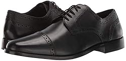 Nunn Bush Men's Norcross Cap Toe Oxford, Black, 8.5