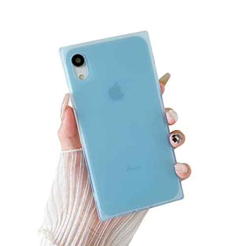 Photo 1 of Cocomii Rectangle Case Compatible with iPhone XR - Luxury, Slim, Matte, Translucent Clear, Soothing Pastels, Fingerprint Resistant, Anti-Scratch, Shockproof (Blue)