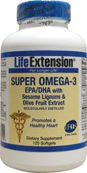 Life Extension Super Omega-3 Epa/Dha 120 Softgels