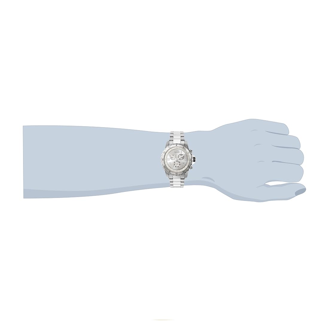 Invicta Men's 1326 Invicta II Chronograph Black Dial Two-Tone Stainless Steel Watch