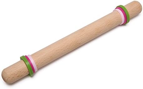 Donxote Hand Crafted Design French Rolling Pin Wood Perfect for Baking Dough Pizza Pie Cookies Mini Rolling Pins 15.7 Inches