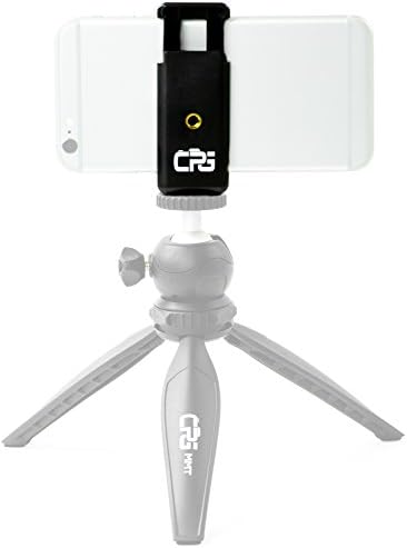 CPG Universal Cell Phone Tripod Mount Adapter for iPhone/Samsung Galaxy/Nexus and More Cell Phones Use on Tripod, Monopod, Selfie Stick, Tabletop Tripod Stand and More