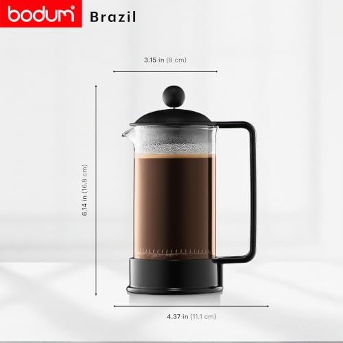 1543-01SA-10 Brazil Kaffeebereiter 3 Tassen, 0,35 l, Schwarz