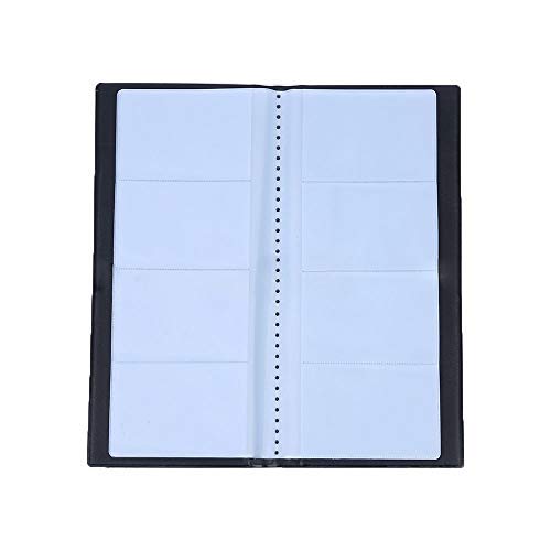 Grekywin Business Card Book Name Card Holder Business Card Organizer PU Leather Name Card Holder Hold 400 Cards (Black) - Thumbnail 3