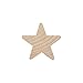 Wood Stars for Crafts, Small Wooden Stars Cutouts 1-1/2 Inch by 3/16 Inch, Pack of 50, Christmas, July 4th & Memorial Day by Woodpeckers