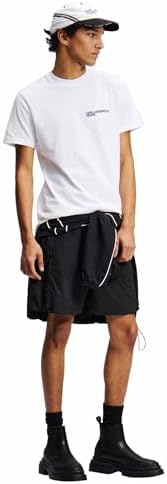 Herren Slim Short Sleeve T-Shirt White L