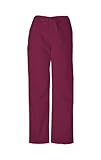 Scrubs - Authentic Cherokee Workwear Unisex Scrub Pant (Wine, L)