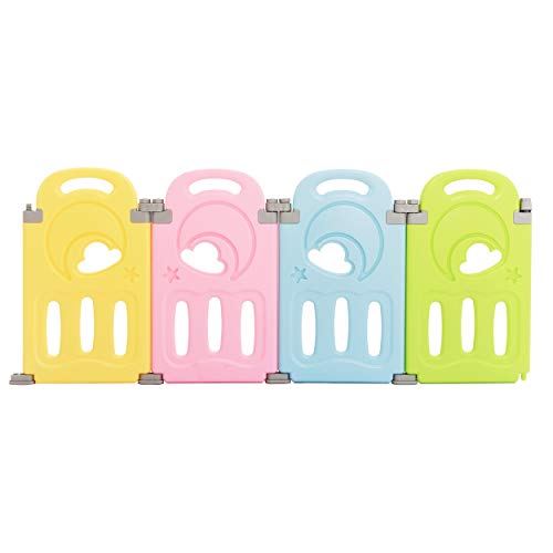 Cloud Castle Foldable Playpen 4-Panel Extension by Fortella (Multicolor) - coolthings.us