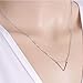 flowers and fruits Delicate Triangle Necklace, Sterling Silver Dainty Chain, Layered necklce