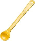 Carlisle 395604 Solid Long Handle Portion Control Spoon, 1 Oz, Yellow