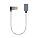 CableCreation Short USB 3.0 Extension Cable, Right Angle USB 3.0 Male to Female Extender Cord, Compatible Flash Drives, Keyboard, Scanners, 1 FT Space Grey Aluminum primary