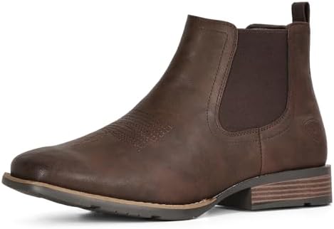 Amazon.com | IUV Cowboy Boots For Men Ankle Boots Western  display picture 2