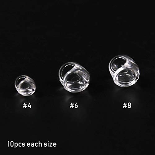 Greatfishing 30PCS Fly Tying Fish Head for Streamer Flies with Eyes Fly Fishing Bait Lure Making Material