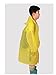 Yiluweinir Kids Raincoat with 2 Pockets Girl Boy Waterproof Hood rain Jacket Outdoor Age 4-14 XL Yellow