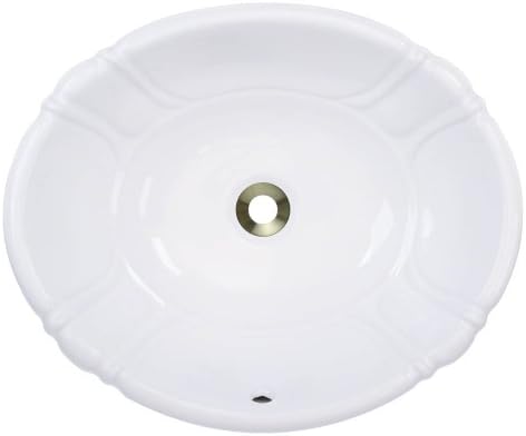 Polaris Sinks P5181Ow White Porcelain Vesseldropin Bathroom Vanity Sink