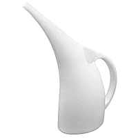 Maddey Products Small Watering Can Indoor and Outdoor. Shatterproof. Lightweight (1/2 Gallon). 100% Recyclable Watering Pot (White).