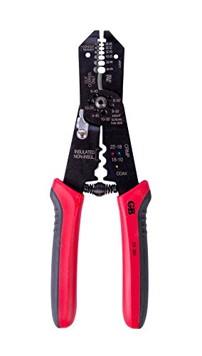 Gardner Bender GS-365 Multi-Tool Electrical Wire Stripper, Crimper & Cutter, Comfort Grip, Solid & Stranded Wire, 18-6 AWG, Hand Tool, 8Â½"