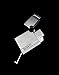 Bugatti B-2002 Butane Cigar Torch Lighter Dual Flame (Dual Torch, Brushed Silver)